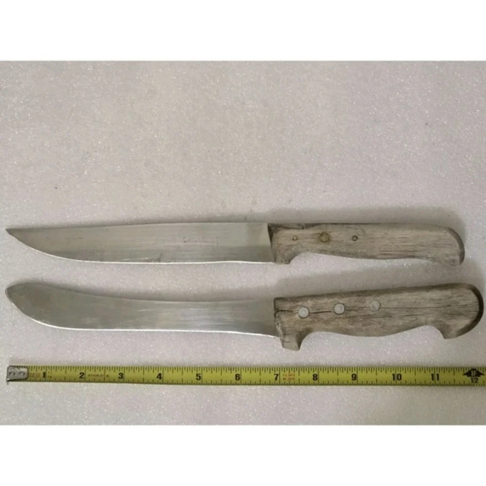 Eilfix Solingen Germany Lot Of 2 Kitchen Knives Original‎ Berufsmesser Butcher